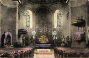 Polgár, Tiszapolgár; Római Katolikus templom belseje, kiadja a Simon-nyomda (EK)