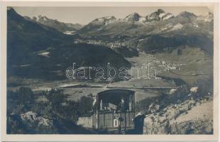 Muottas Kulm, Muottas Muragl; Drahtseilbahn / cable car, funicular