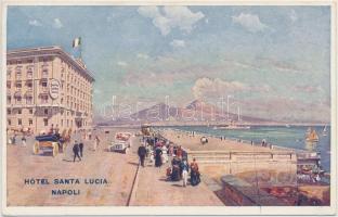 Naples, Napoli; Hotel Santa Lucia, automobile