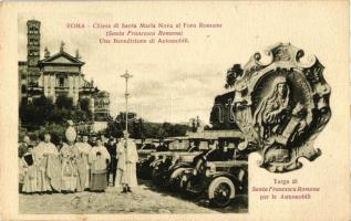 Rome, Roma; Chiesa di Santa Maria Nova al Foro Romano, Una Benedizione di Automobili / blessing automobiles