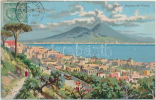 Naples, Napoli; Vomero, litho s: Floppila (EK)