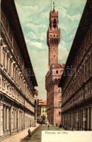 Firenze, Florence; Gli Uffizi, litho