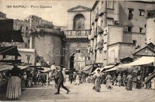 Naples, Napoli; Porta Capuana / gate, market (EK)