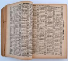 1943 A Budapesti Egységes Hálózat betűrendes távbeszélő névsora, kiadja a M.Kir.Postavezérigazgatósá...