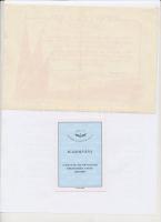 1954. "Dunai Árvízvédelemért" emlékérem adományozói okiarata + 1955. "Emléklap" ...