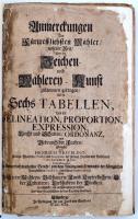 3 db 17-18. századi német nyelvű művészeti kézikönyv: Testelin, Henri: Anmerkungen der fürtrefflichs...
