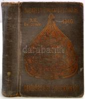 1940 Budapesti Útmutató és Címtár XX. évfolyam, rendőrségi zsebkönyv, 496p