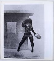 1980 Marton László szobrászművész kiállítása Tihanyi múzeum,prospektus, 22x20cm