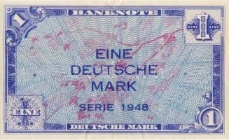 Német Birodalom/nemz.megsz. 1948. 1DM nagyméretű, bankjegy formájú reklám T:II