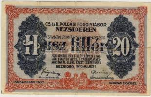 Nezsider/hadifogolytábor 1916. 20f T:III+