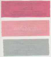 ~1930-1940. 20f + 30f + 1P "Nagykőrös M. Város - Vásártéri és piaci helypénzjegy" T:III