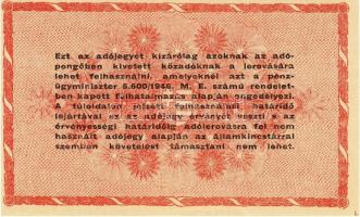 1946. 1000.000AP folyószám hattagú, "amelyeknél", fordított címerrel T:I-