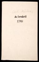 Tseh (Cseh) Márton: Lovakat orvosló-könyv. Pesthen 1797. Trattner Mátyás. VI+XXII+80p. (a könyv vége...