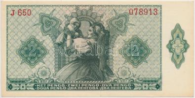 1940. 2P T:I- hajtatlan
Hungary 1940. 2 Pengő C:AU unfolded
Adamo P2