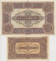 1920. 100K "Orell Füssli Zürich" + 1923. 100K "Magyar Pénzjegynyomda Rt. Budapest&quo...
