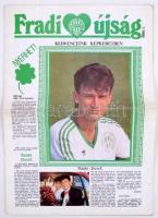 1972-90 Fradi Újság, 5 száma sok cikkel, fotóval, 28x21cm