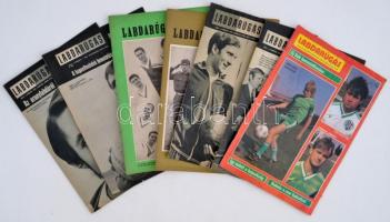 1960-87, Labdarúgás, 12 száma főleg 60-as és 70-es évekből, sok cikkel, fotóval, 28x21cm