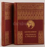 Kertész Róbert: Feltámad a félhold I-II.. A Magyar Földrajzi Társaság Könyvtára. Bp., é.n., Franklin. Aranyozott kiadói egészvászon sorozatkötésben. A gerinc kissé kopottas, egyébként erős kötésű, megkímélt, szép példányok.