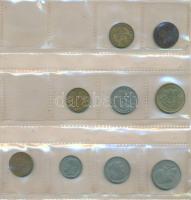 101db-os vegyes külföldi fémpénz tétel albumba rendezve, közte India, Izrael, Kuba, Lengyelország T:...