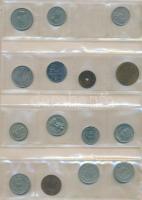 101db-os vegyes külföldi fémpénz tétel albumba rendezve, közte India, Izrael, Kuba, Lengyelország T:...