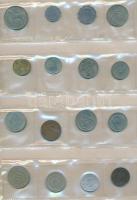 101db-os vegyes külföldi fémpénz tétel albumba rendezve, közte India, Izrael, Kuba, Lengyelország T:...