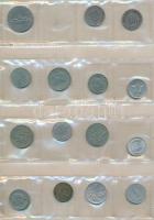 101db-os vegyes külföldi fémpénz tétel albumba rendezve, közte India, Izrael, Kuba, Lengyelország T:...