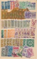166 vegyes régi külföldi okmánybélyeg 3 berakólapon