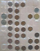 434db-os vegyes külföldi fémpénz tétel albumba rendezve T:vegyes
434pcs of various metal coins in a...