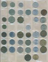 434db-os vegyes külföldi fémpénz tétel albumba rendezve T:vegyes
434pcs of various metal coins in a...