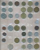 434db-os vegyes külföldi fémpénz tétel albumba rendezve T:vegyes
434pcs of various metal coins in a...