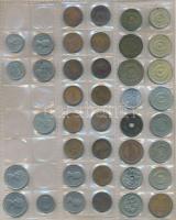 434db-os vegyes külföldi fémpénz tétel albumba rendezve T:vegyes
434pcs of various metal coins in a...
