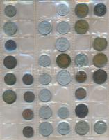 434db-os vegyes külföldi fémpénz tétel albumba rendezve T:vegyes
434pcs of various metal coins in a...
