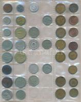 434db-os vegyes külföldi fémpénz tétel albumba rendezve T:vegyes
434pcs of various metal coins in a...
