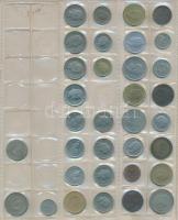 434db-os vegyes külföldi fémpénz tétel albumba rendezve T:vegyes
434pcs of various metal coins in a...