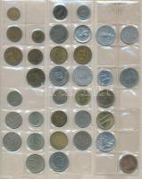 434db-os vegyes külföldi fémpénz tétel albumba rendezve T:vegyes
434pcs of various metal coins in a...