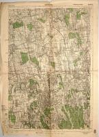 Kaposvár katonai térkép 42x66 cm