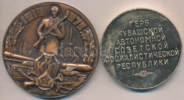 Szovjetunió. 1979 "A Kijevi Katonai Körzet 60. évfordulója / 1919-1979" fém emlékérem (70m...