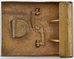 Osztrák-Magyar Monarchia réz, magyar címeres övcsatja, 7x5,5 cm