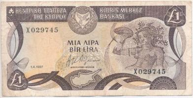 Ciprus 1987. 1L T:III Cyprus 1987. 1 Lira C:F