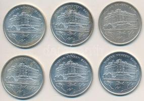 1993. 200Ft Ag "MNB" (6x) T:1-,2