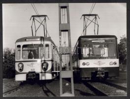 HÉV szerelvények 3 db fotó