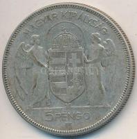 1930. 5P Ag &quot;Horthy jobbra&quot; T:3 Adamo P8