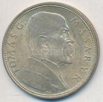 Csehszlovákia 1928. 10K Ag Masaryk T:2 Czechoslovakia 1928. 10 Korun Ag Masaryk C:XF