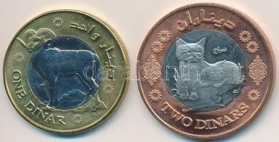 Palesztina 2010. 1D + 2D T:1,1-,2 Palestina 2010. 1 Dinar + 2 Dinars C:UNC,AU,XF