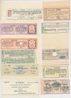 69db-os vegyes magyar és külföldi részvény és kötvény szelvény tétel T:vegyes