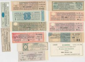 69db-os vegyes magyar és külföldi részvény és kötvény szelvény tétel T:vegyes