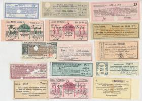 69db-os vegyes magyar és külföldi részvény és kötvény szelvény tétel T:vegyes