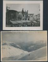 cca 1917 Az I. világháborúban szolgálatot teljesítő, tehetségesen fényképező katona 13 db vintage fo...