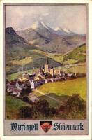 Mariazell, Deutscher Schulverein Karte No. 552, German art postcard, s: AR