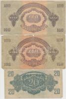 1944. 1P-100P (10x) "A Vörös Hadsereg Parancsnoksága" T:vegyes